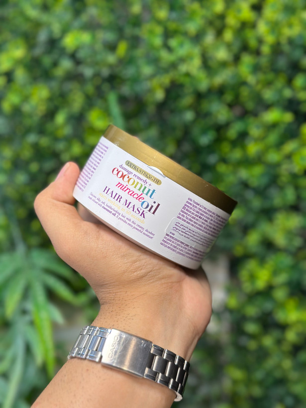 ماسک مو او جی ایکس OGX مدل Coconut Oil Miracle حاوی روغن نارگیل حجم 300 میل