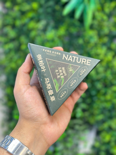 صابون شامپو بار نیچر تراینگل | شامپو جامد گیاهی ضد ریزش و آرامبخش کف سر SENEN GREEN NUTURE